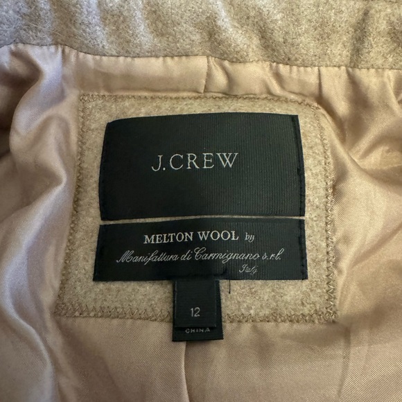 Gorgeous Wool JCrew Oatmeal Peacoat - Picture 5 of 8